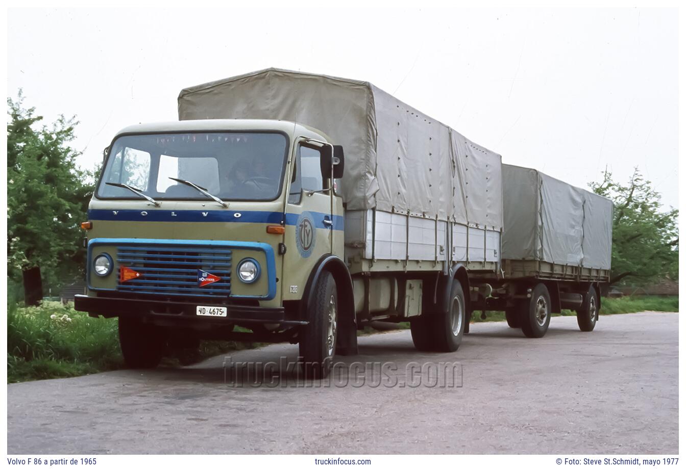 Volvo F 86 a partir de 1965 Foto mayo 1977