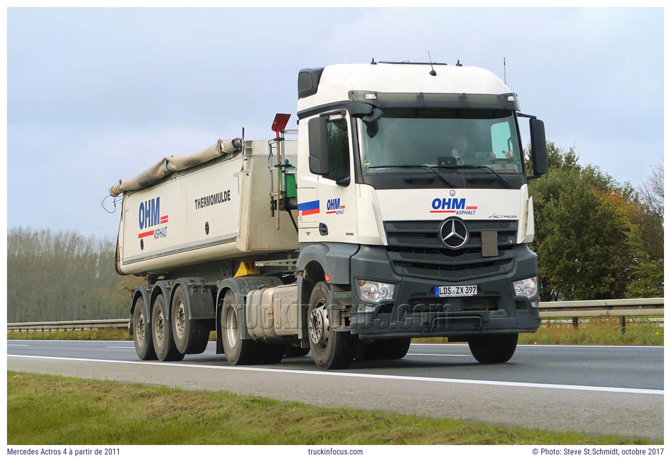 Mercedes Actros 4 à partir de 2011 Photo octobre 2017