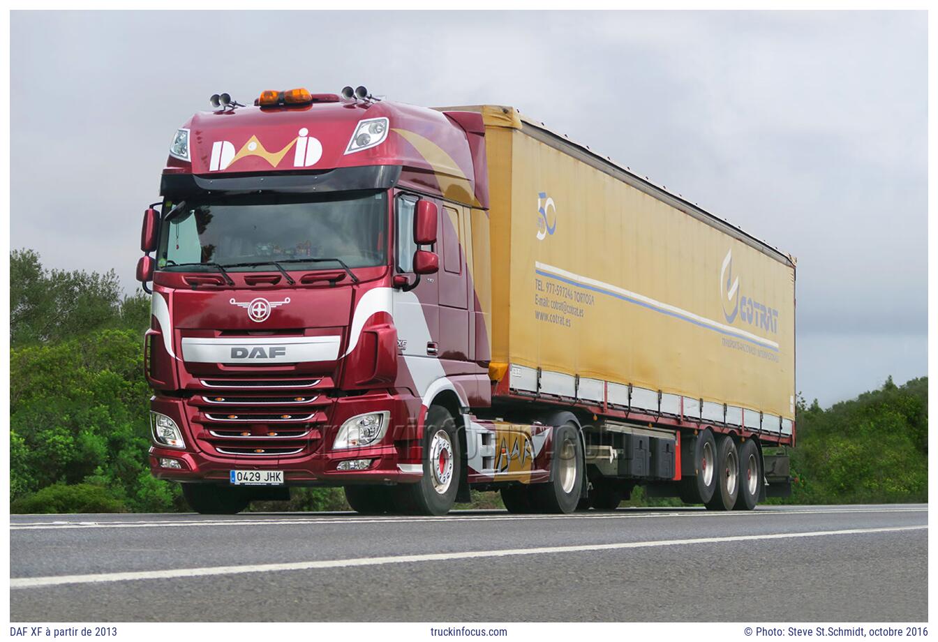 DAF XF à partir de 2013 Photo octobre 2016