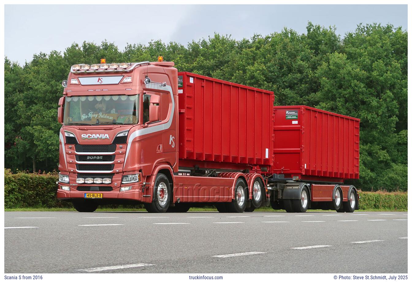Scania S from 2016 Photo July 2025