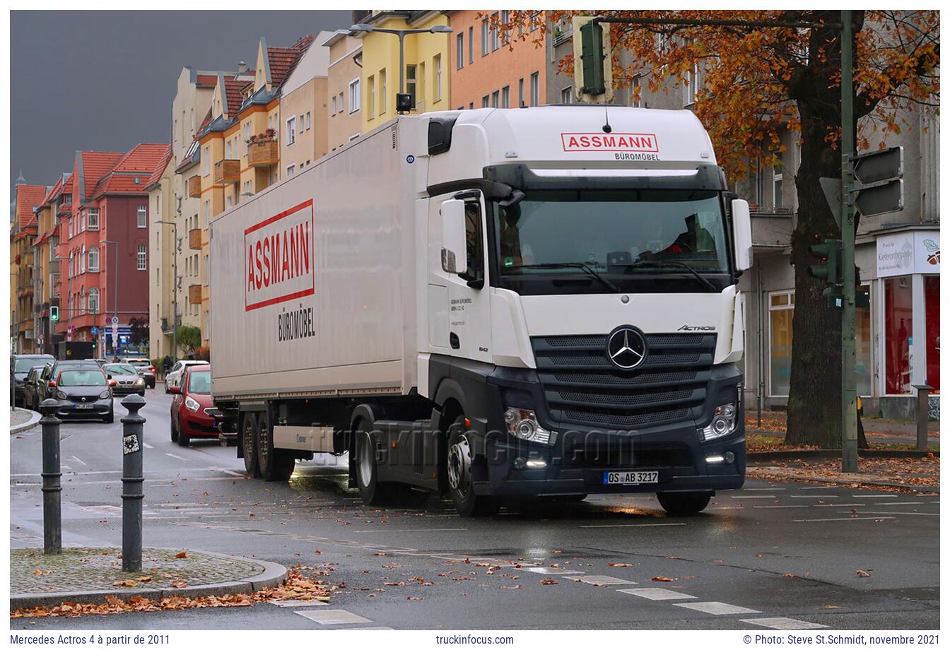 Mercedes Actros 4 à partir de 2011 Photo novembre 2021