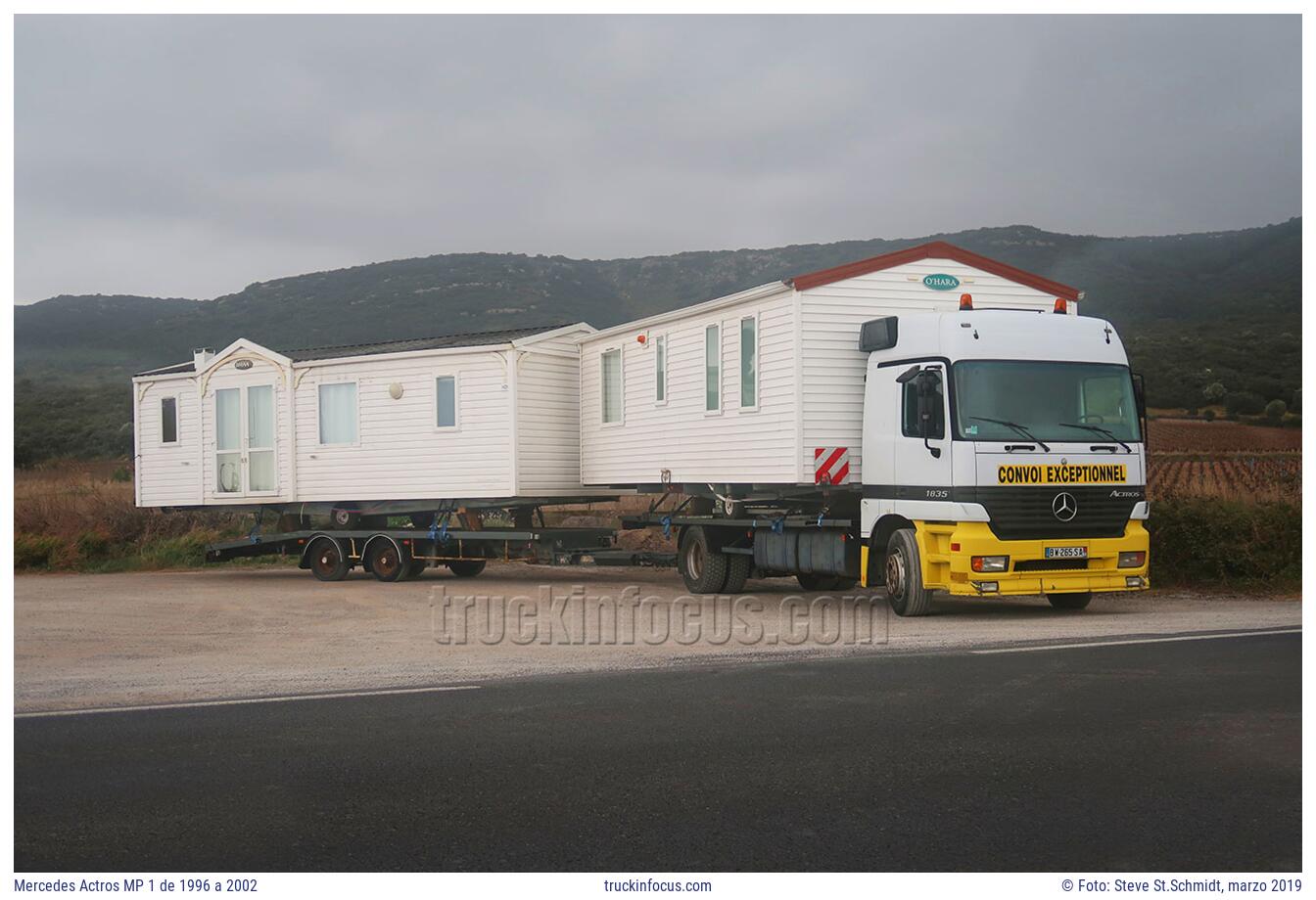 Mercedes Actros MP 1 de 1996 a 2002 Foto marzo 2019