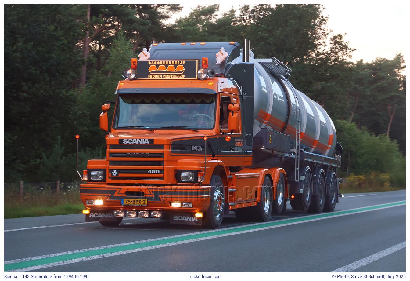 Scania T 143 Streamline from 1994 to 1996 Photo July 2025
