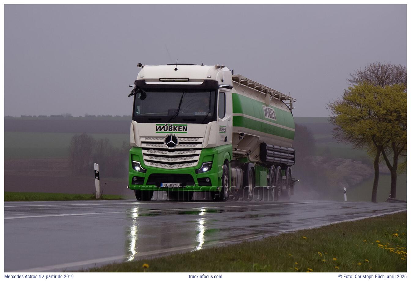 Mercedes Actros 4 a partir de 2019 Foto abril 2026