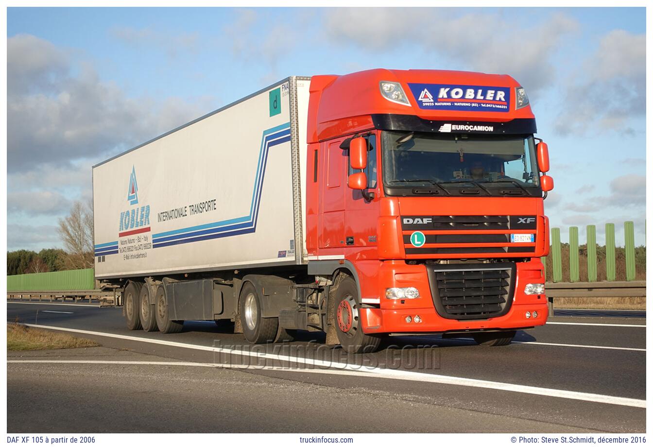 DAF XF 105 à partir de 2006 Photo décembre 2016