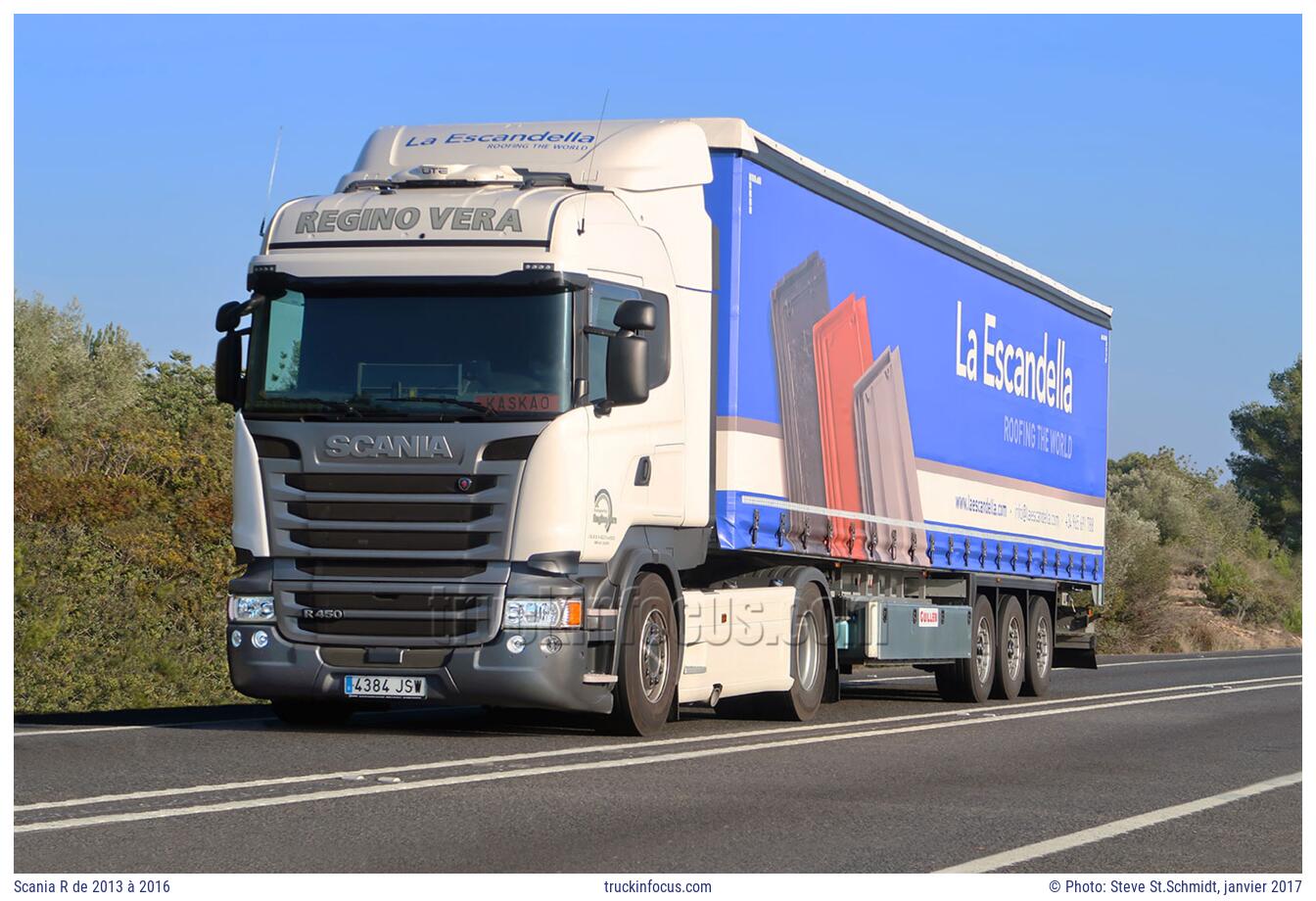 Scania R de 2013 à 2016 Photo janvier 2017