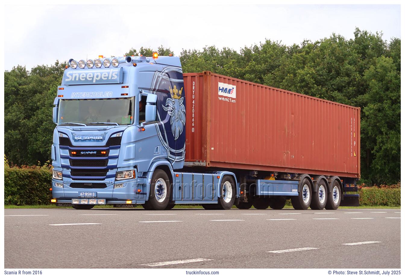 Scania R from 2016 Photo July 2025