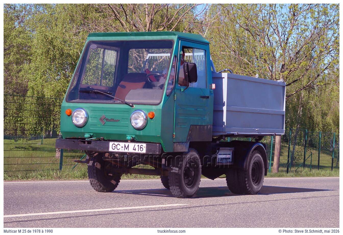 Multicar M 25 de 1978 à 1990 Photo mai 2026