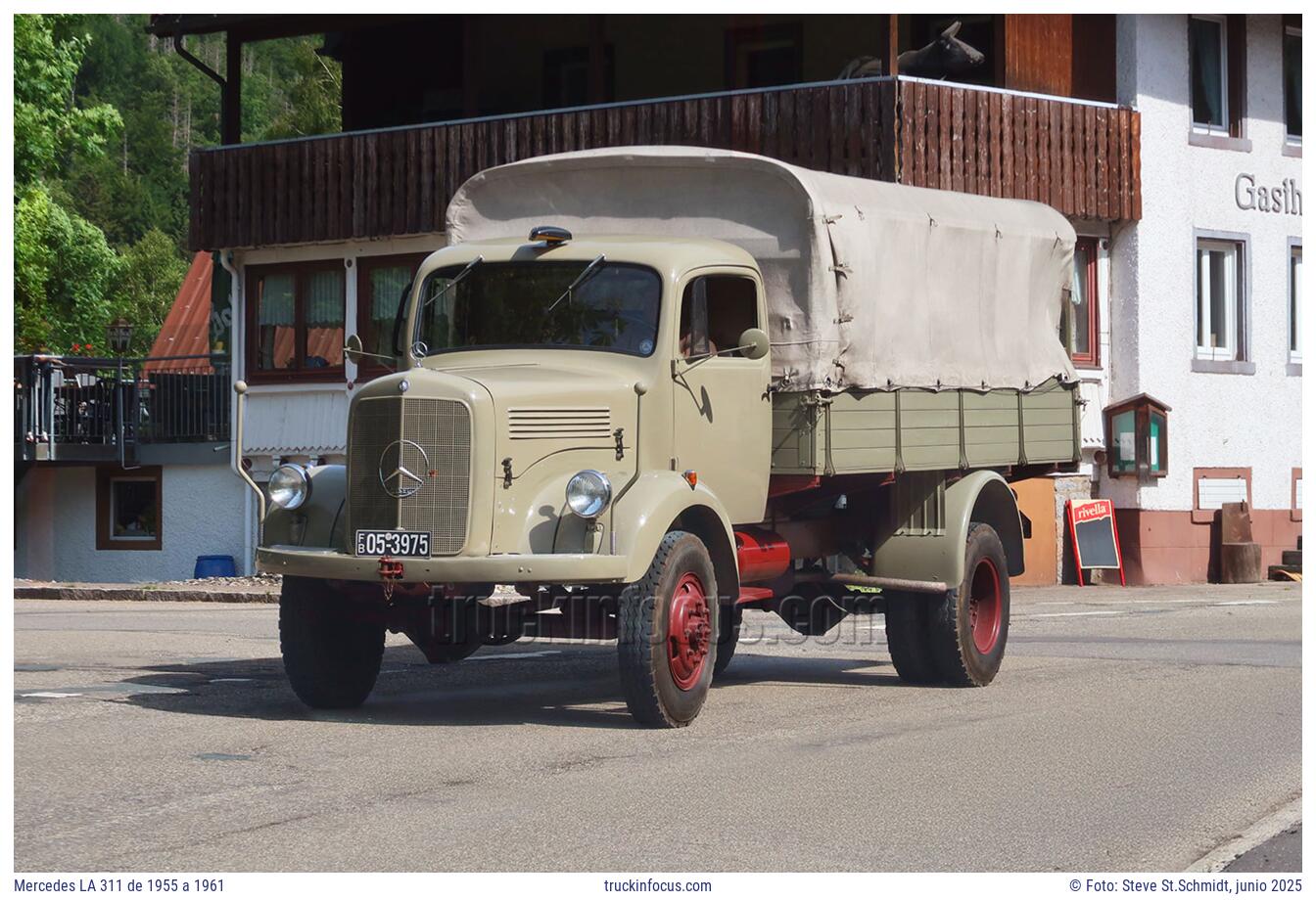 Mercedes LA 311 de 1955 a 1961 Foto junio 2025