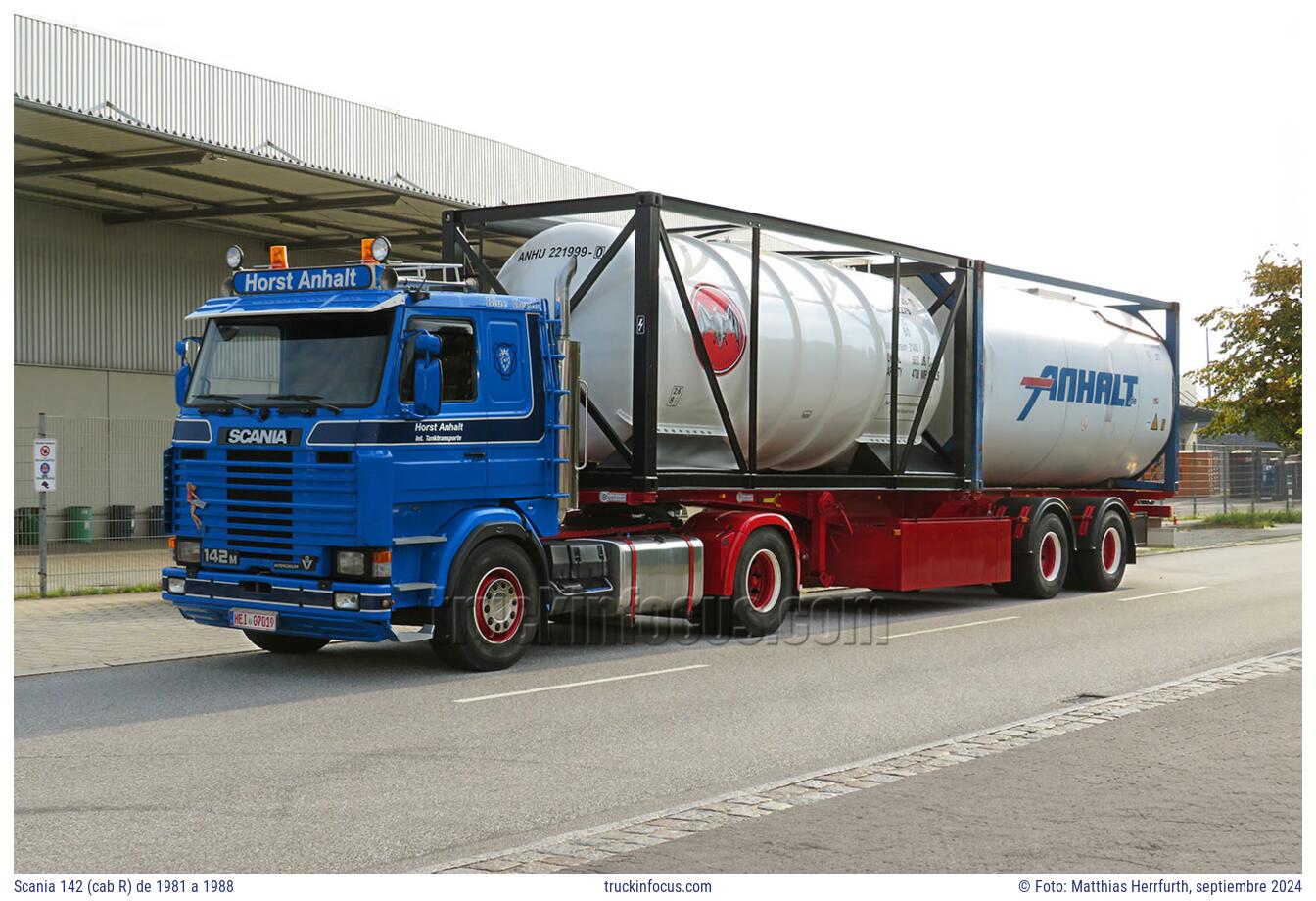 Scania 142 (cab R) de 1981 a 1988 Foto septiembre 2024