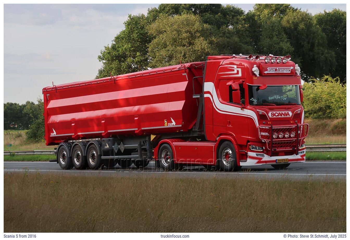 Scania S from 2016 Photo July 2025