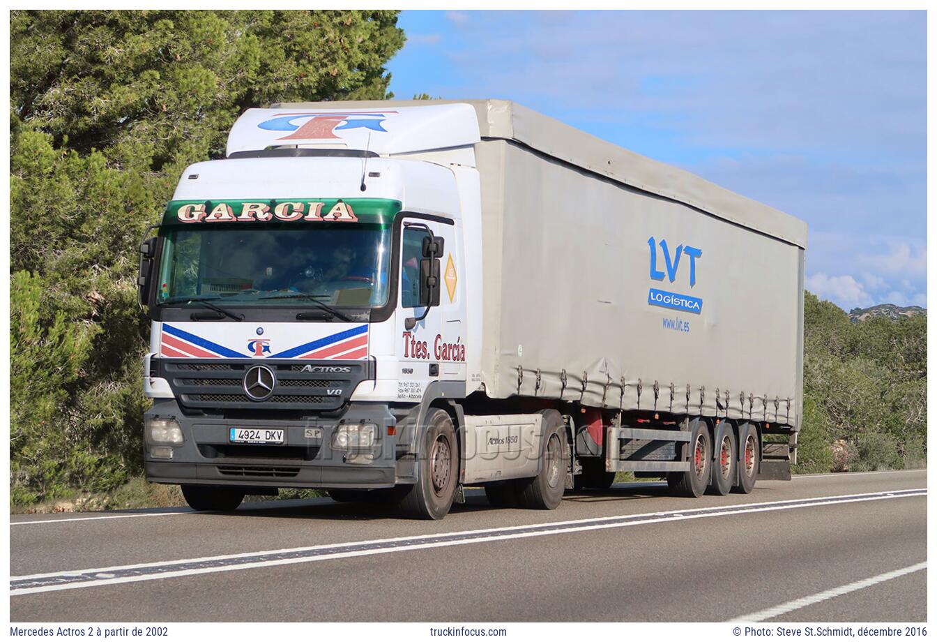 Mercedes Actros 2 à partir de 2002 Photo décembre 2016