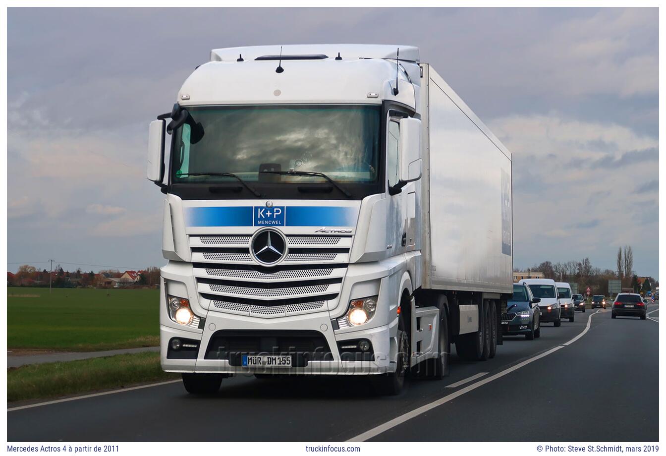 Mercedes Actros 4 à partir de 2011 Photo mars 2019