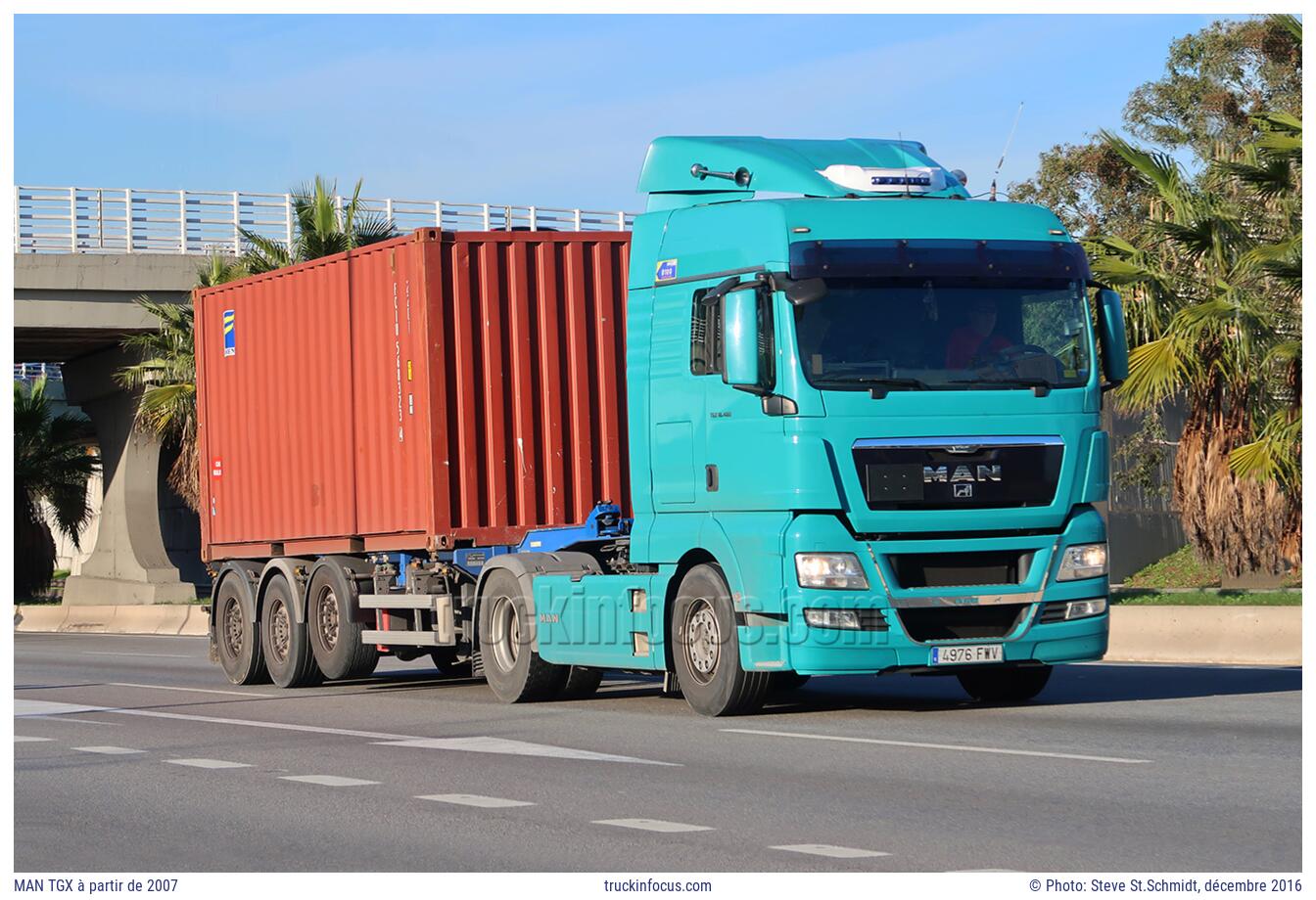 MAN TGX à partir de 2007 Photo décembre 2016