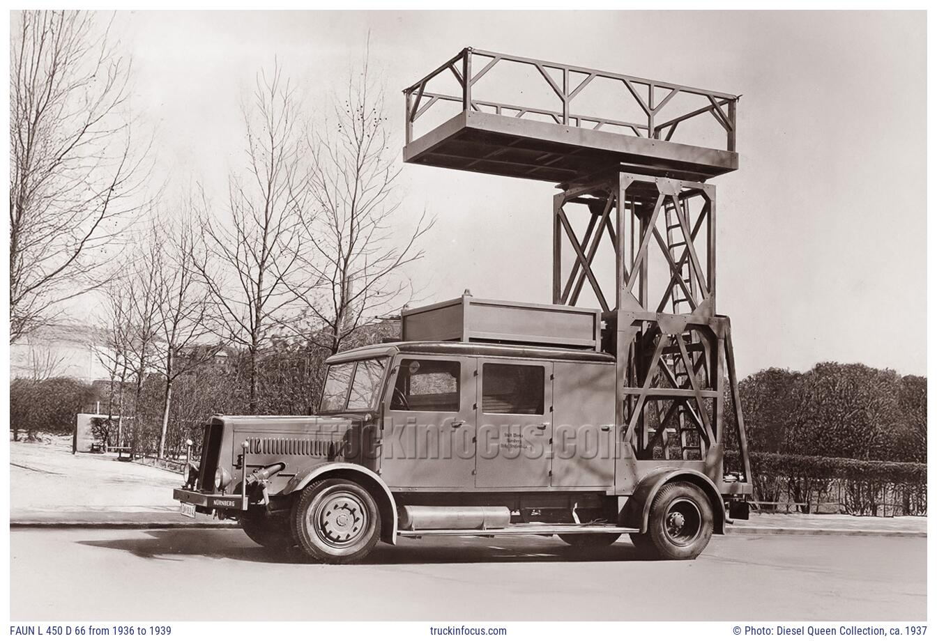FAUN L 450 D 66 from 1936 to 1939 Photo ca. 1937