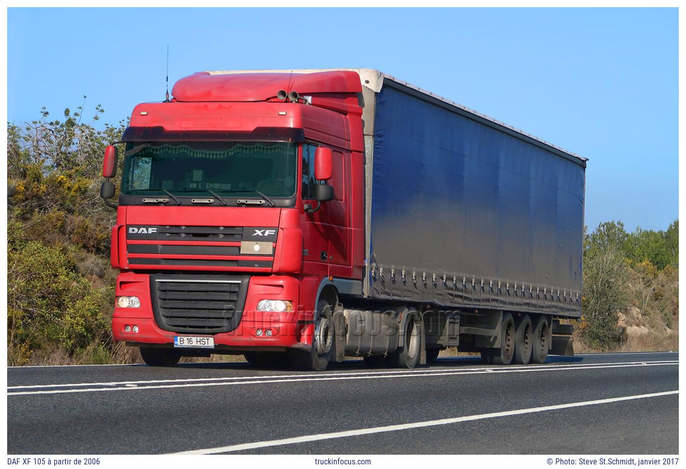 DAF XF 105 à partir de 2006 Photo janvier 2017