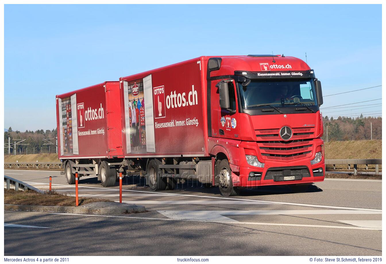 Mercedes Actros 4 a partir de 2011 Foto febrero 2019