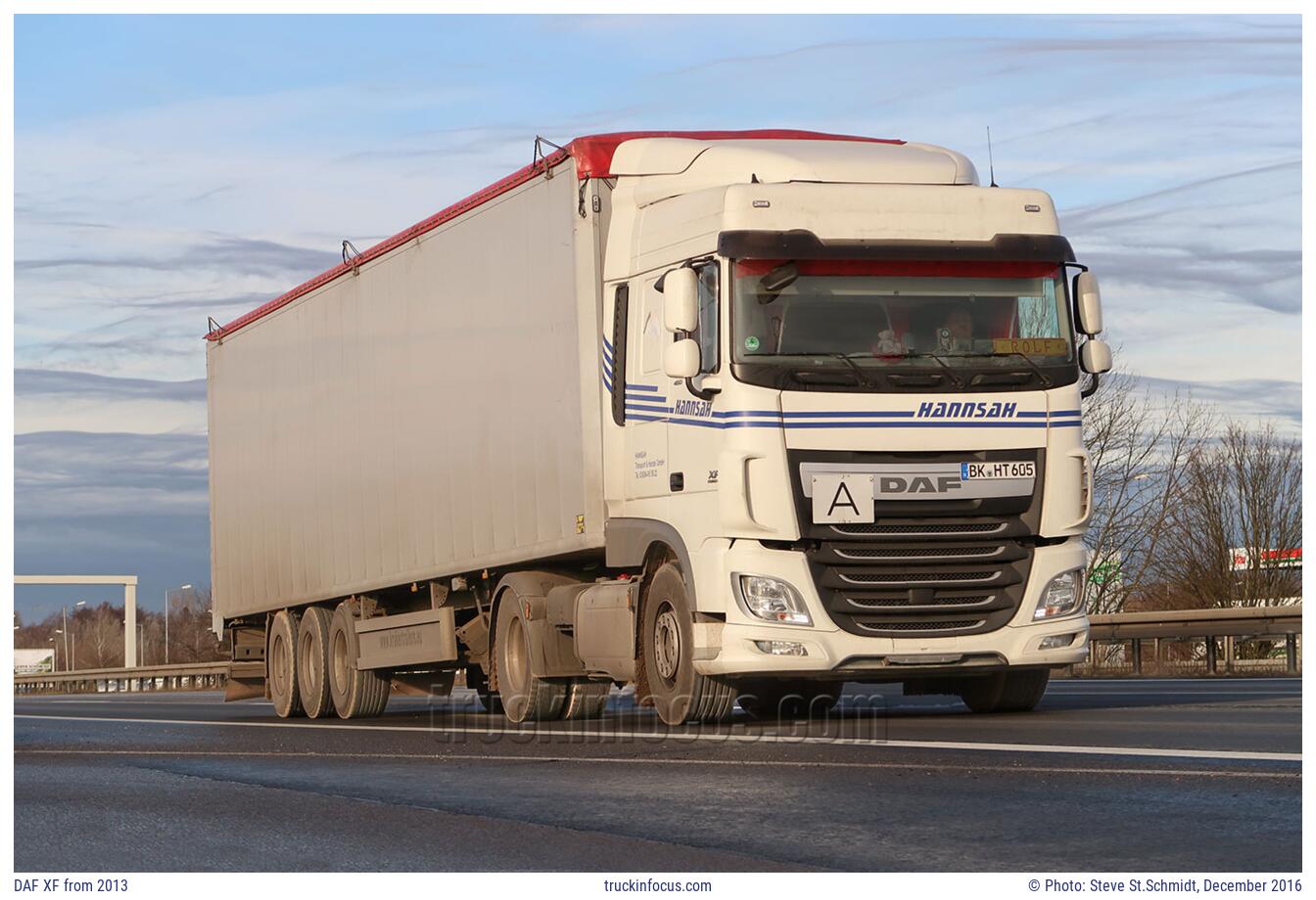 DAF XF from 2013 Photo December 2016