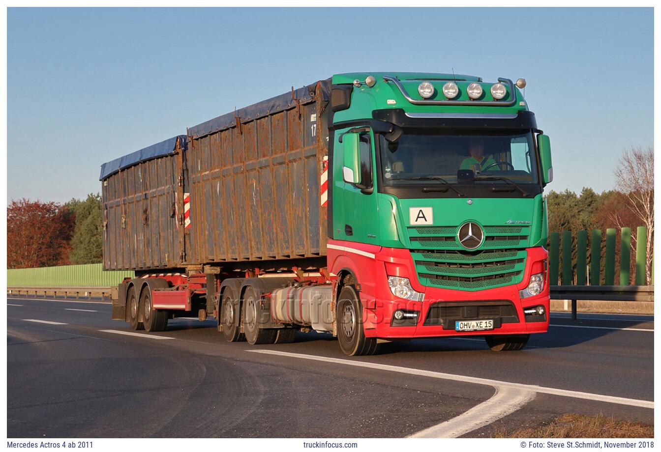 Mercedes Actros 4 ab 2011 Foto November 2018