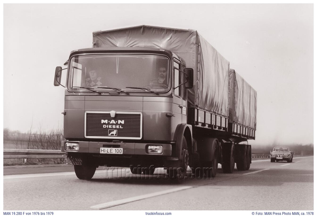MAN 19.280 F von 1976 bis 1979 Foto ca. 1978