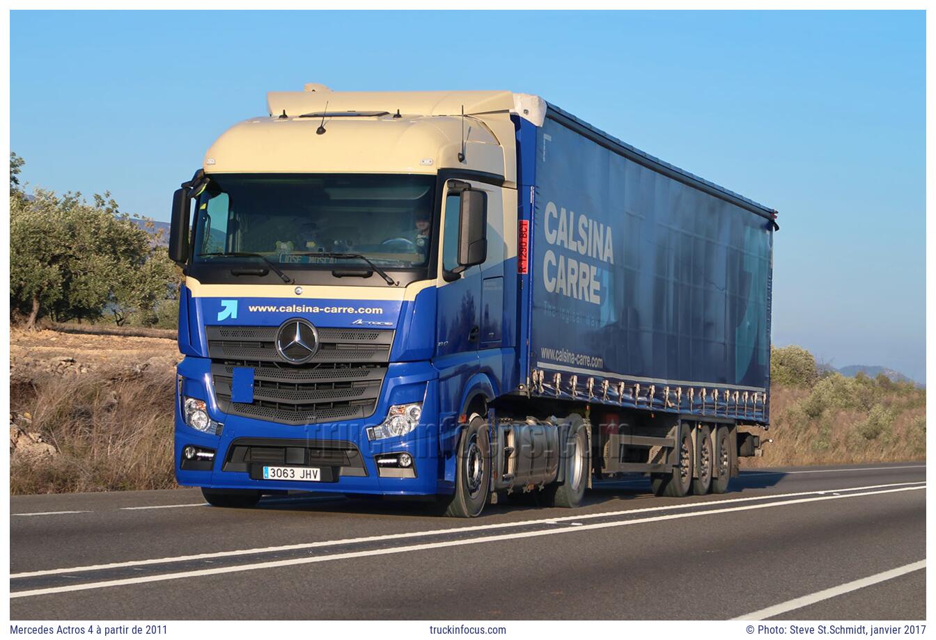Mercedes Actros 4 à partir de 2011 Photo janvier 2017