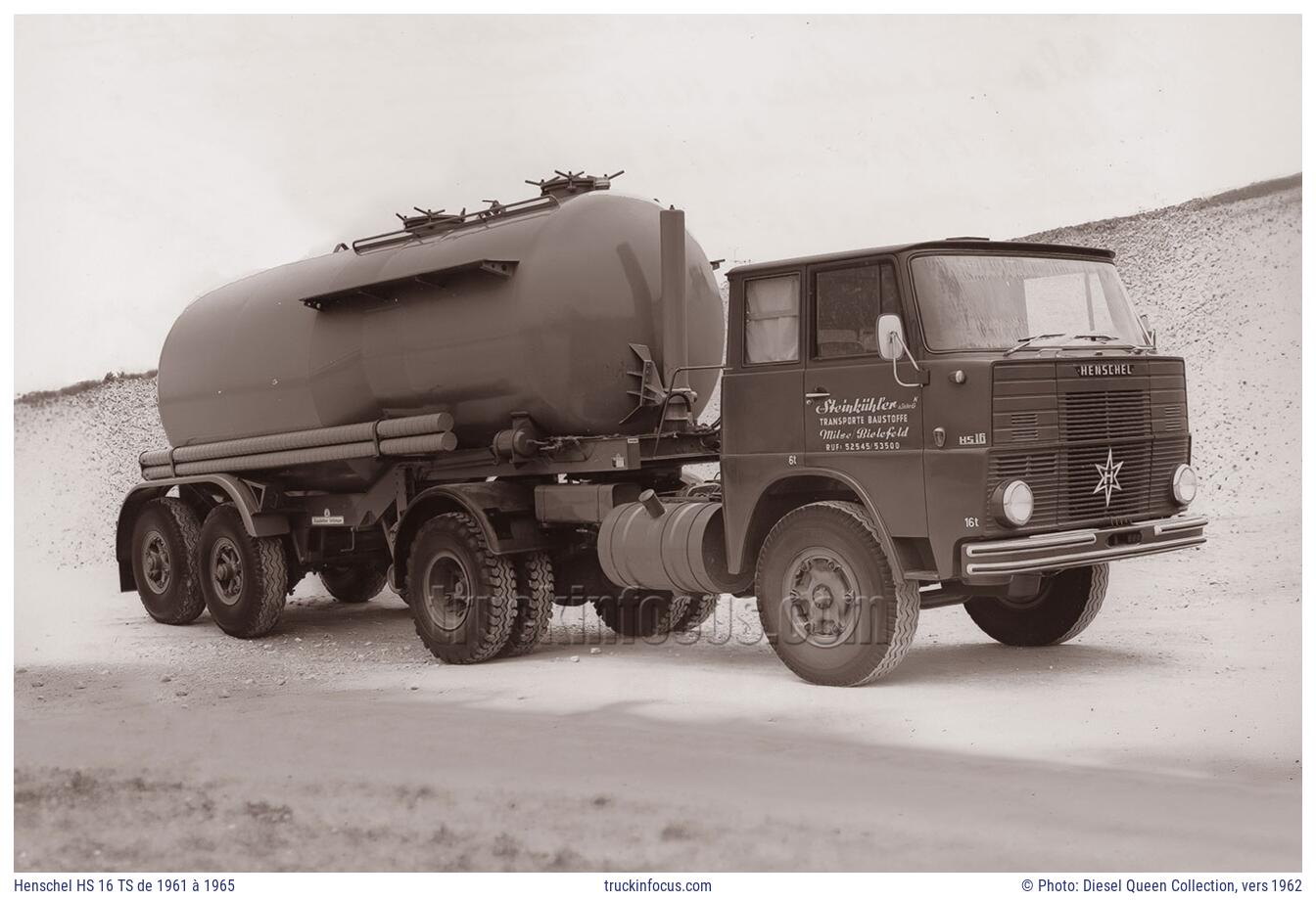 Henschel HS 16 TS de 1961 à 1965 Photo vers 1962