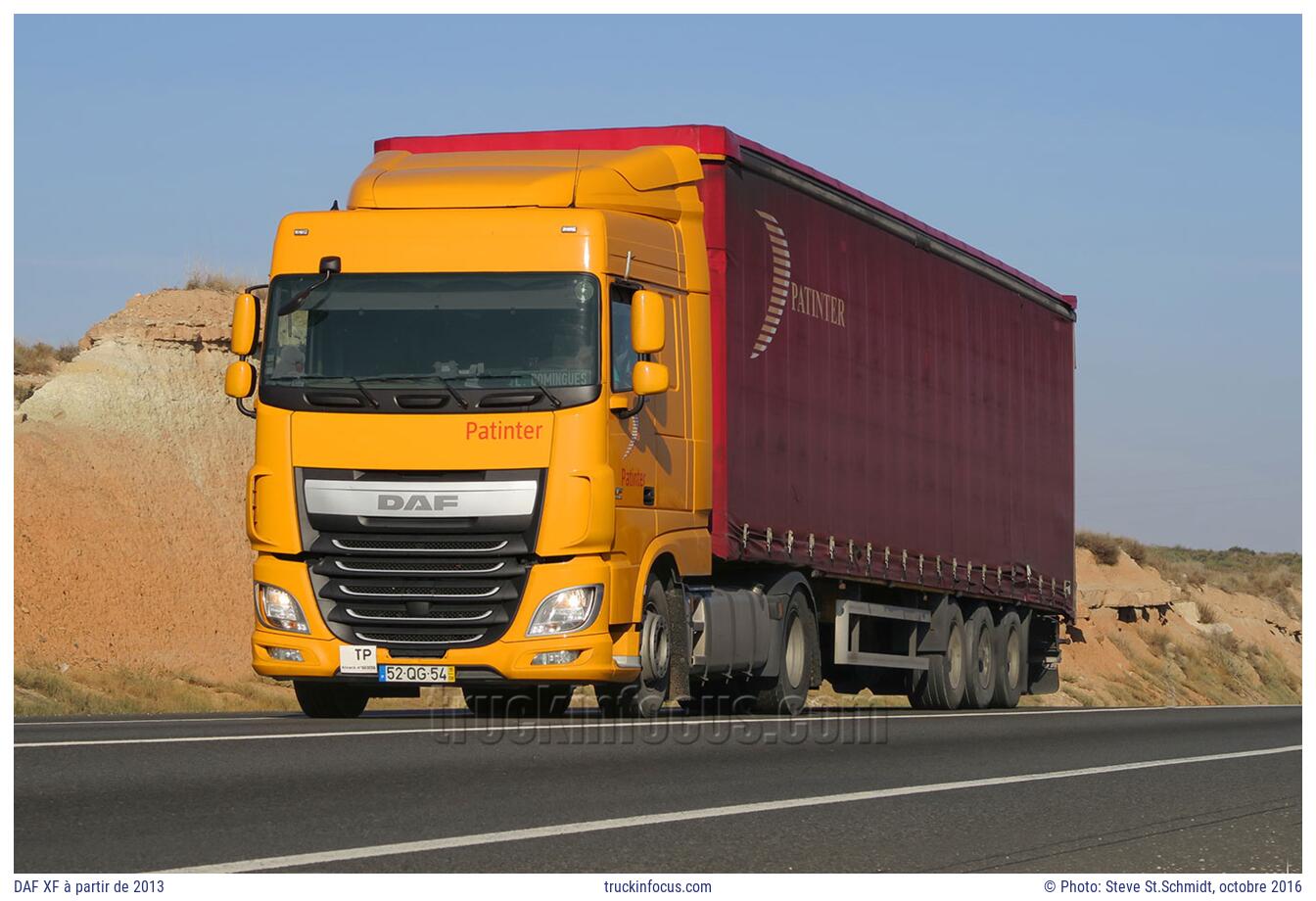 DAF XF à partir de 2013 Photo octobre 2016