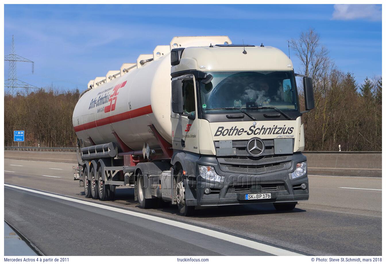 Mercedes Actros 4 à partir de 2011 Photo mars 2018