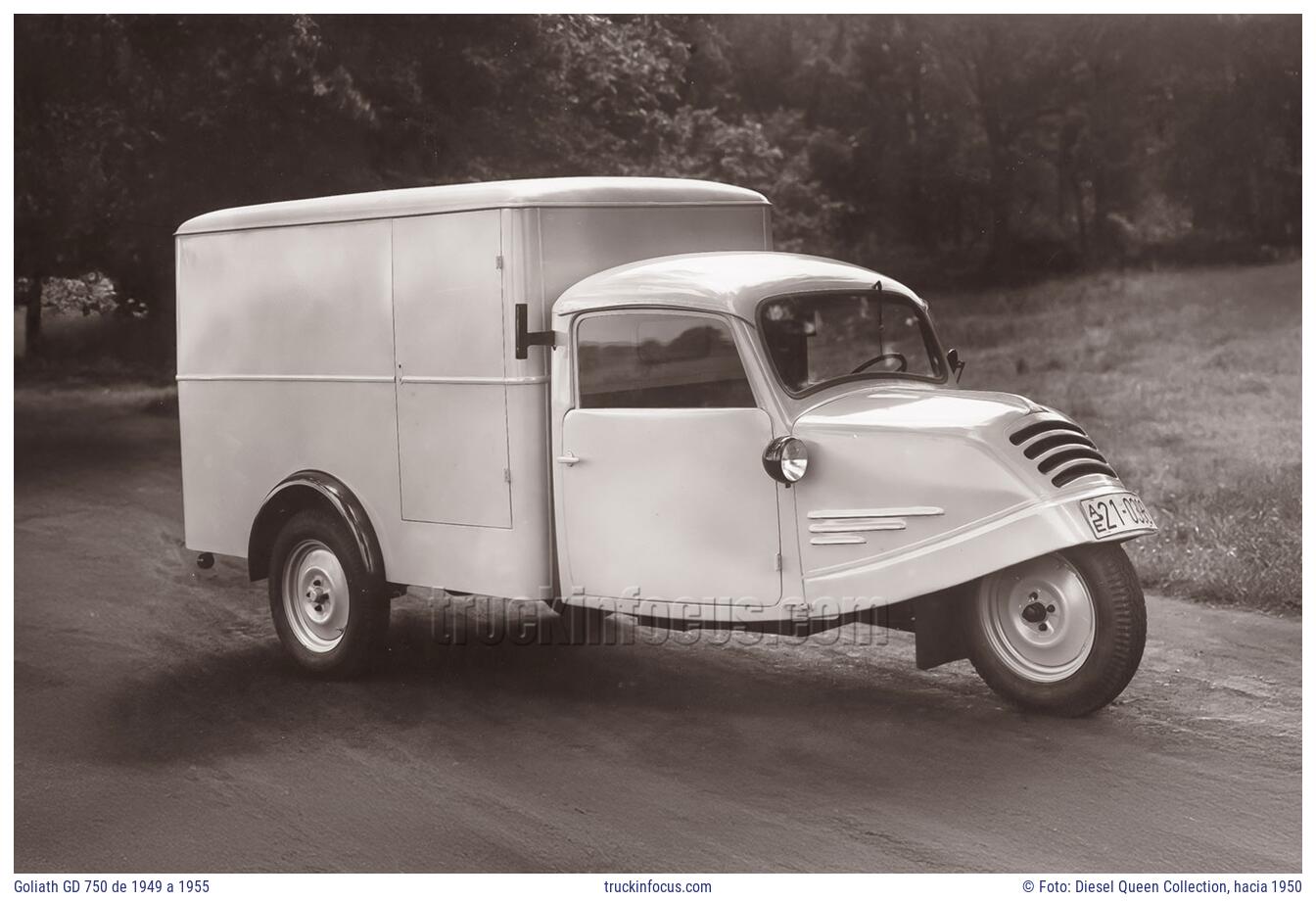 Goliath GD 750 de 1949 a 1955 Foto hacia 1950