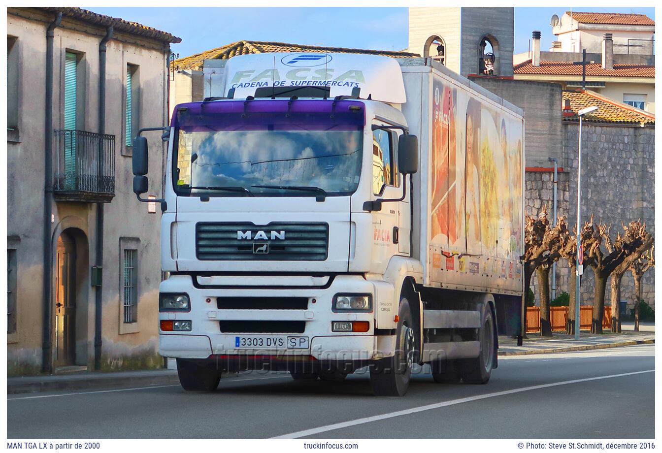 MAN TGA LX à partir de 2000 Photo décembre 2016