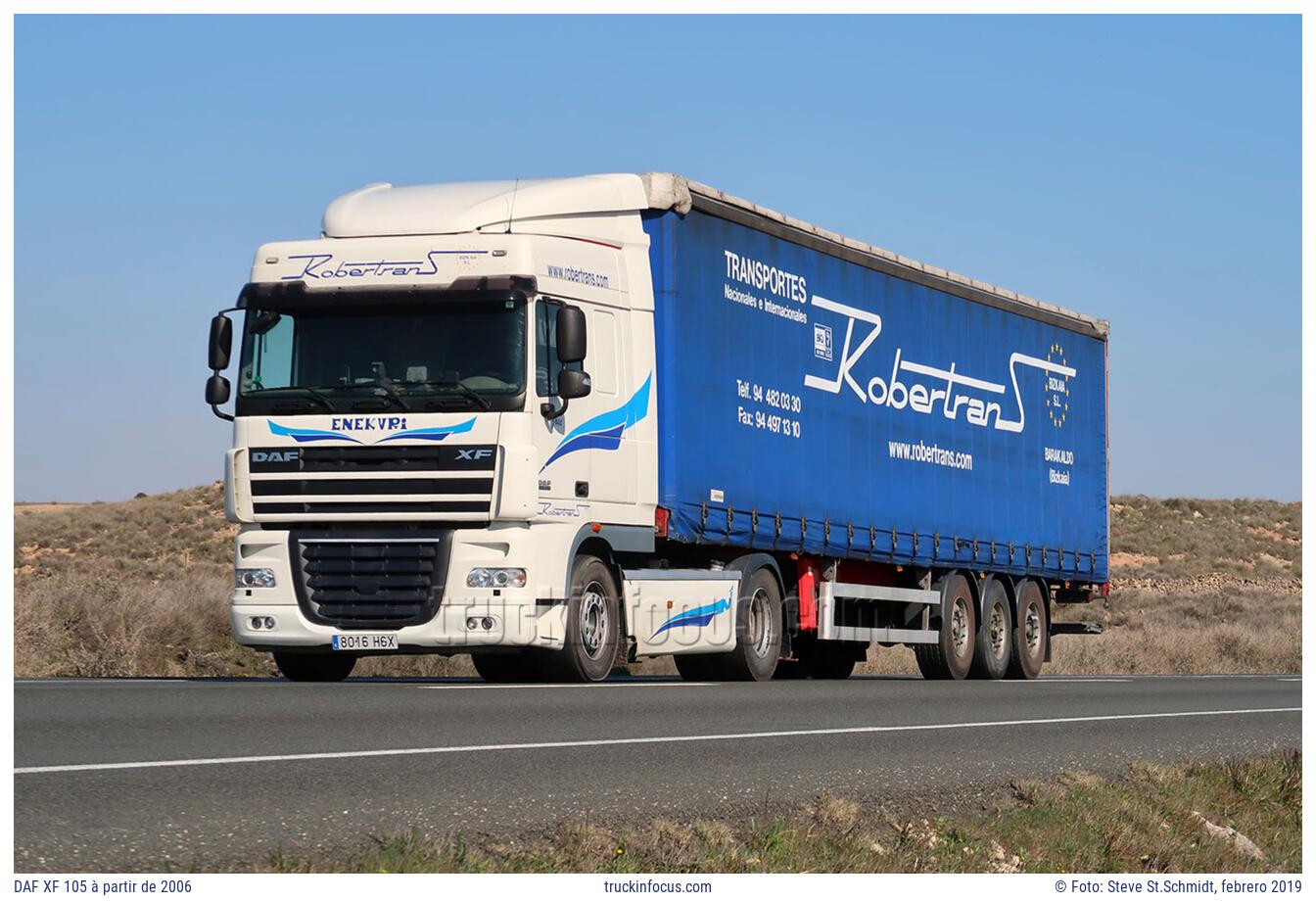 DAF XF 105 à partir de 2006 Foto febrero 2019