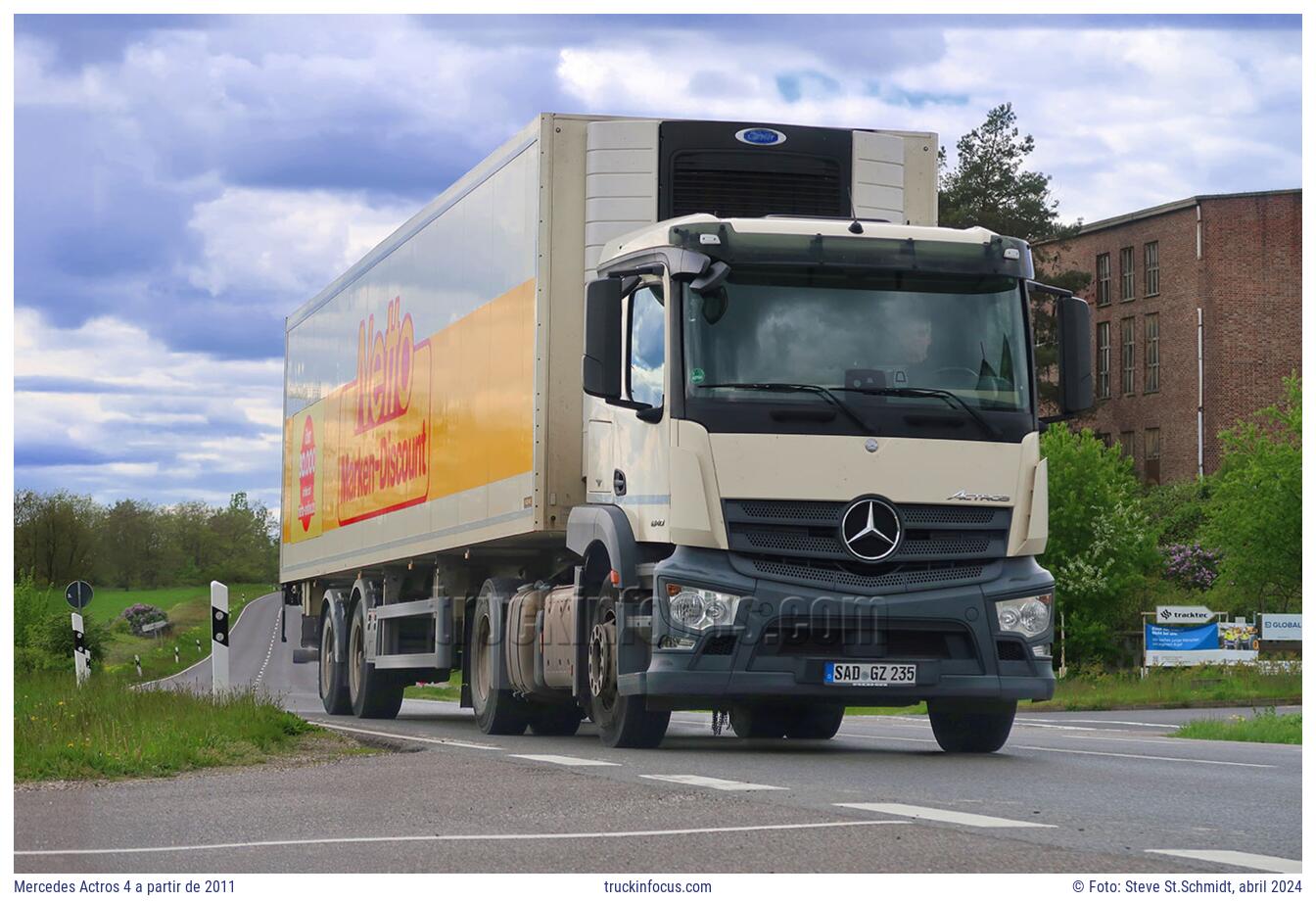 Mercedes Actros 4 a partir de 2011 Foto abril 2024