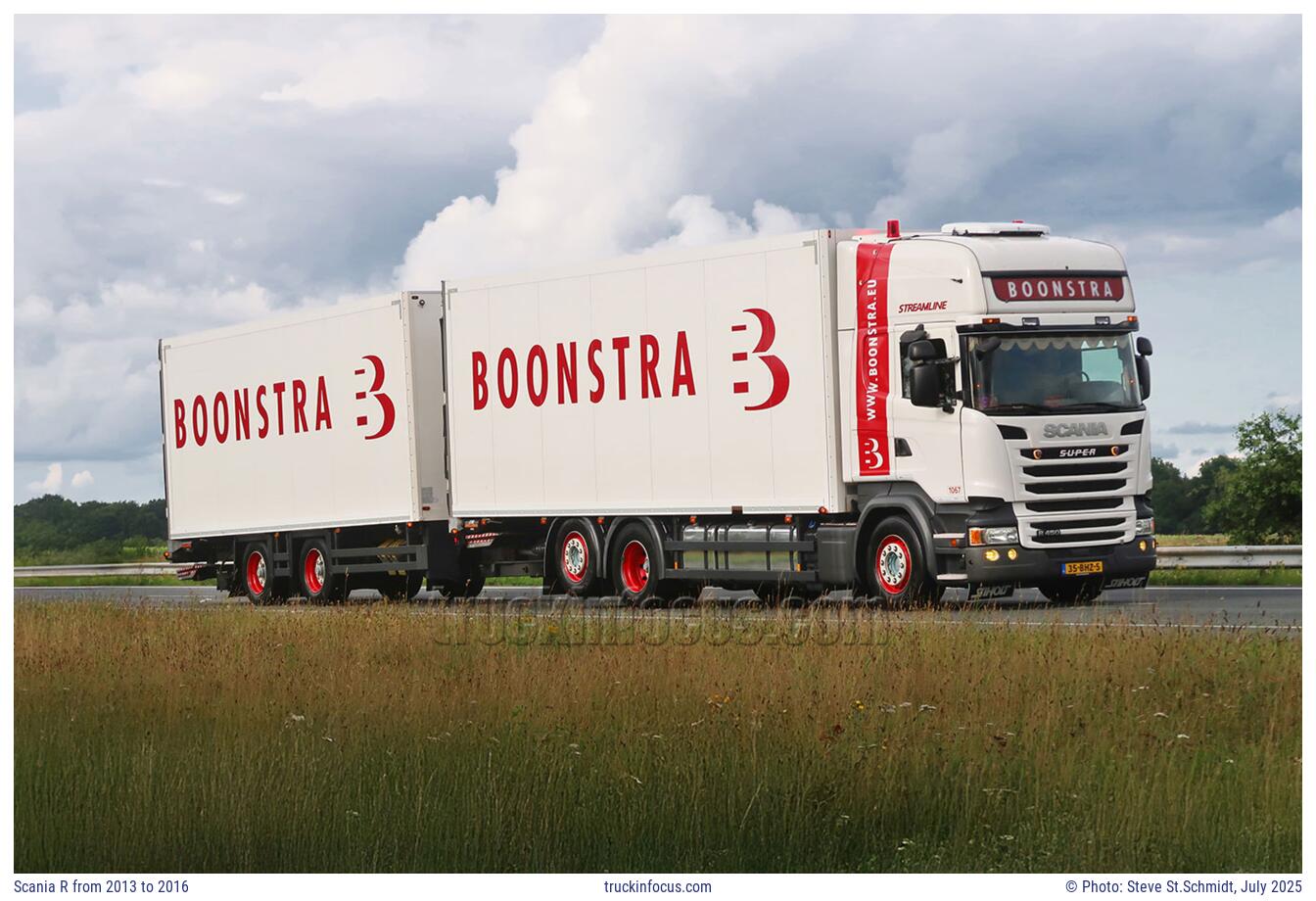 Scania R from 2013 to 2016 Photo July 2025