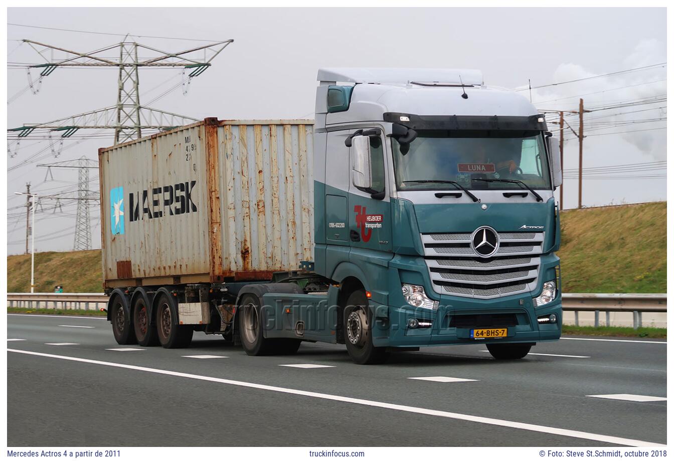 Mercedes Actros 4 a partir de 2011 Foto octubre 2018