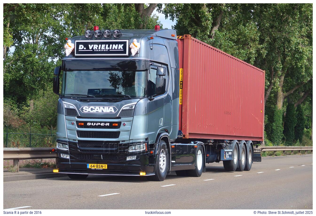 Scania R à partir de 2016 Photo juillet 2025