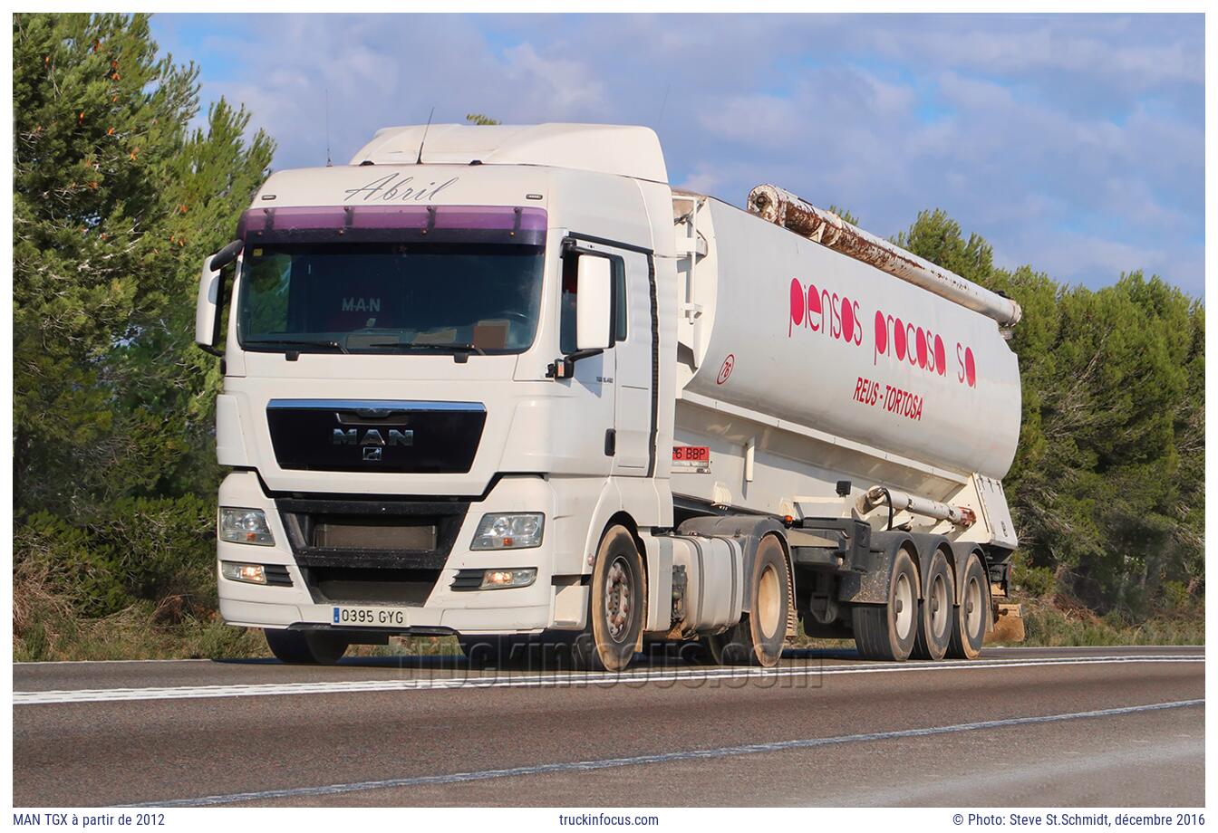 MAN TGX à partir de 2012 Photo décembre 2016