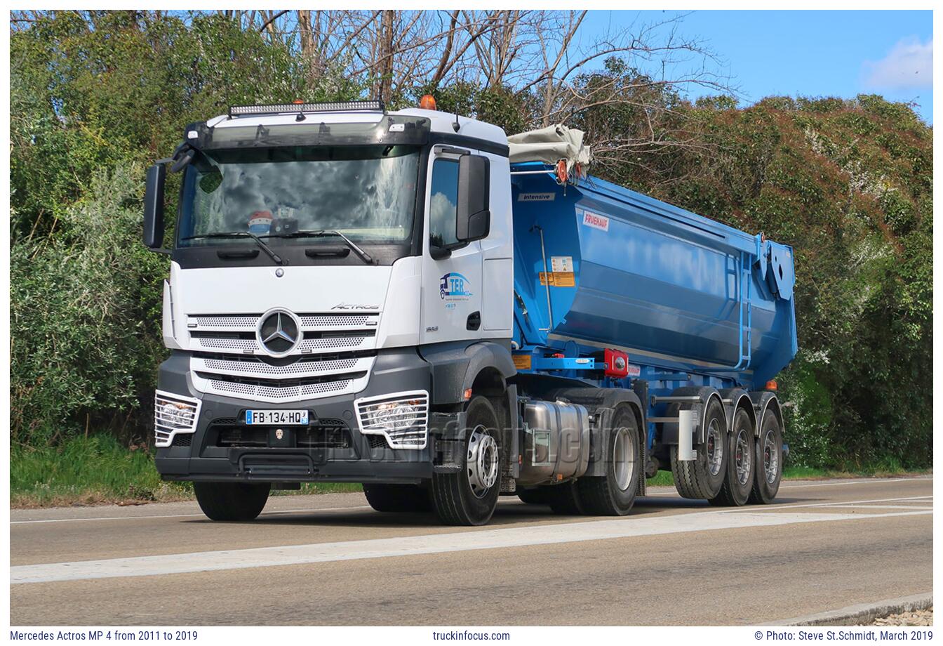 Mercedes Actros MP 4 from 2011 to 2019 Photo March 2019