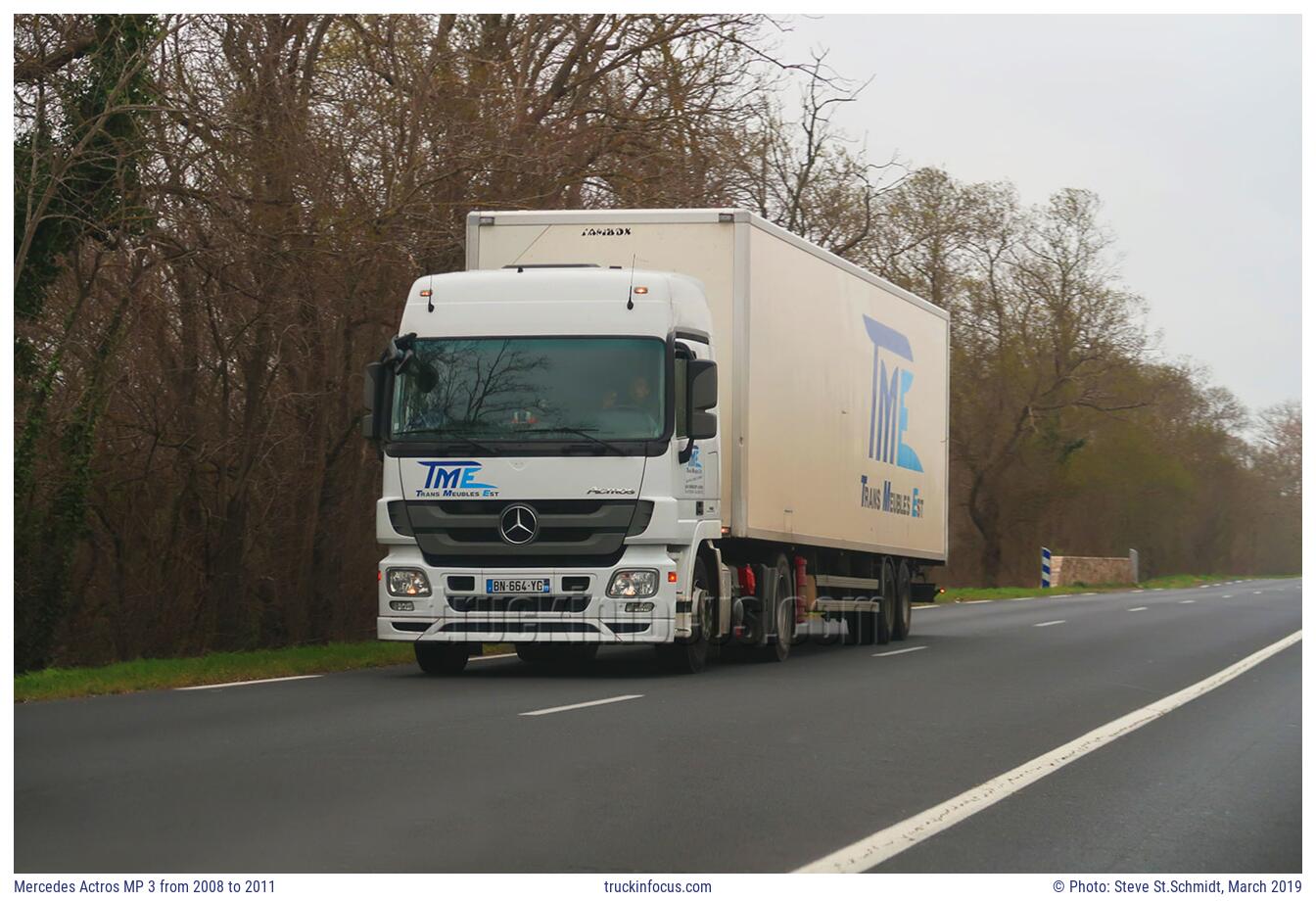 Mercedes Actros MP 3 from 2008 to 2011 Photo March 2019
