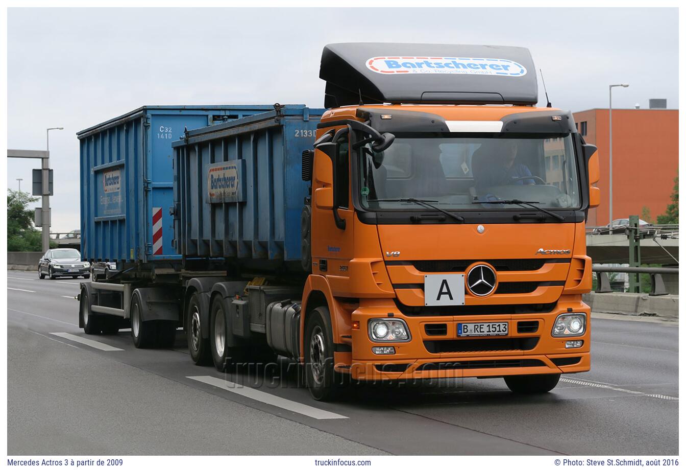 Mercedes Actros 3 à partir de 2009 Photo août 2016