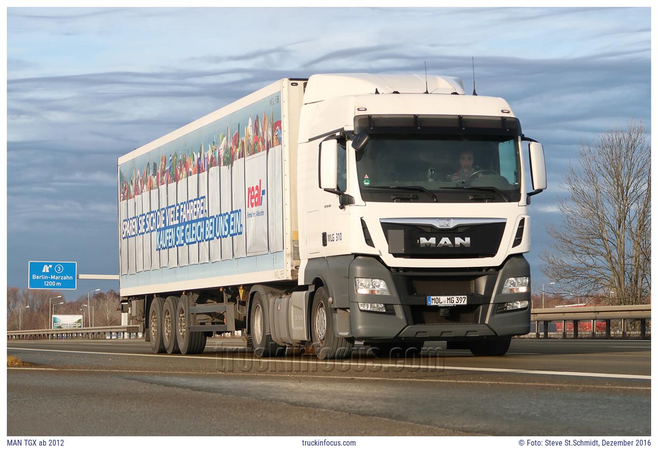 MAN TGX ab 2012 Foto Dezember 2016