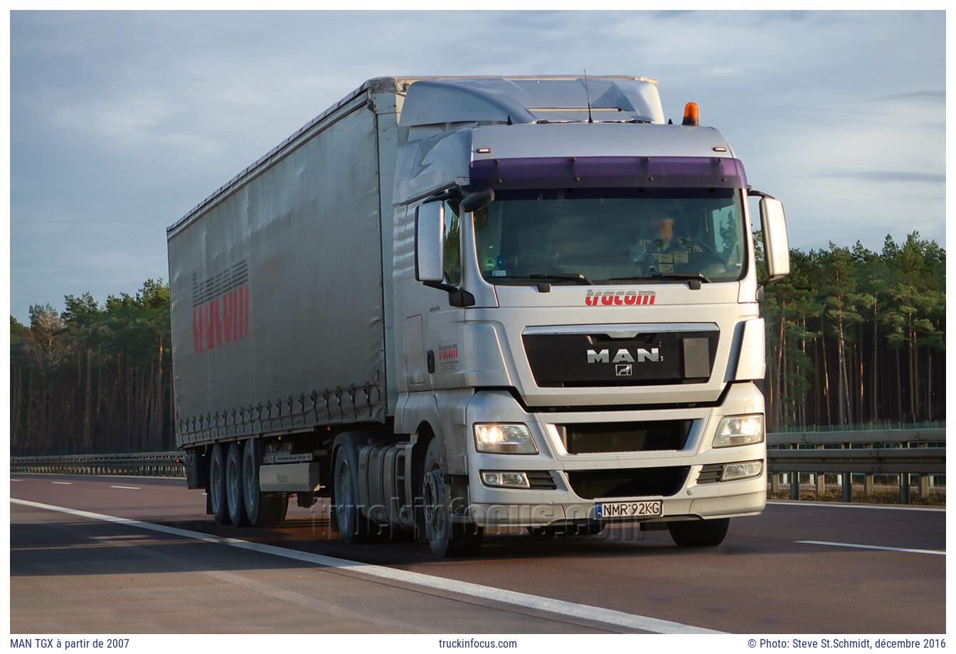 MAN TGX à partir de 2007 Photo décembre 2016