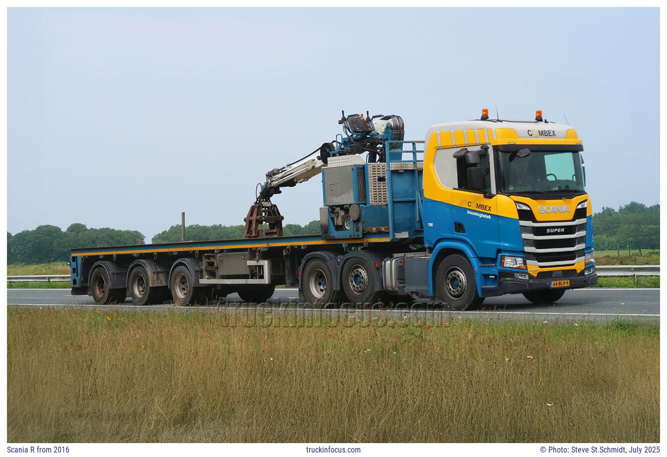 Scania R from 2016 Photo July 2025