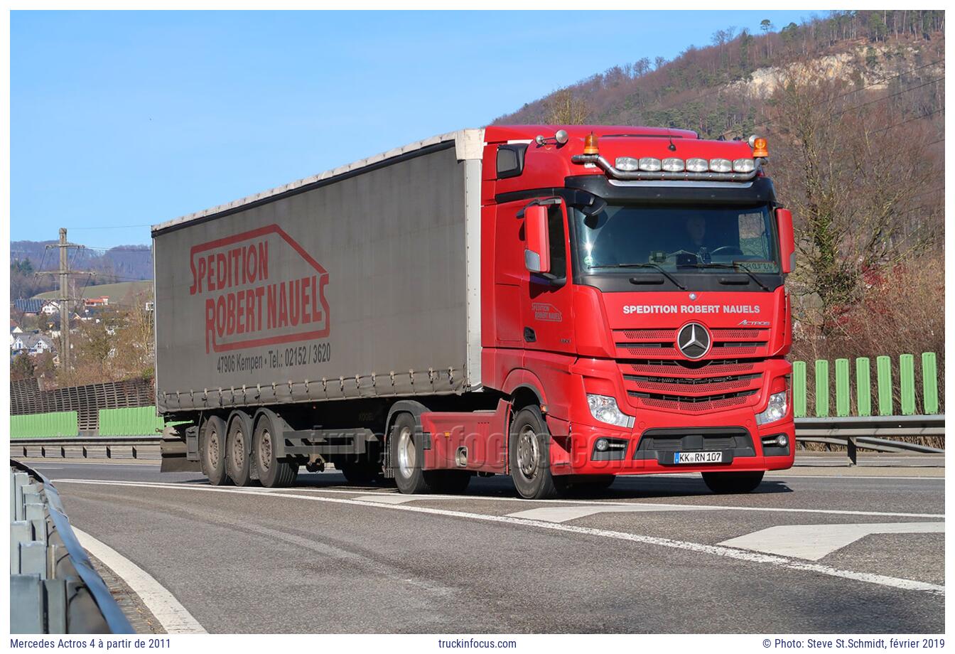 Mercedes Actros 4 à partir de 2011 Photo février 2019