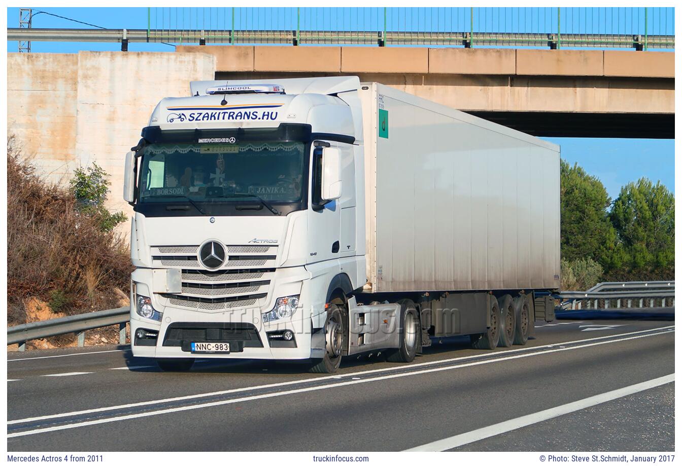 Mercedes Actros 4 from 2011 Photo January 2017