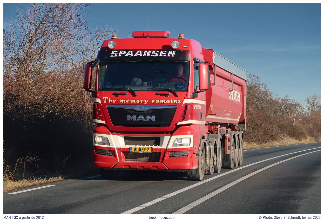 MAN TGX à partir de 2012 Photo février 2023