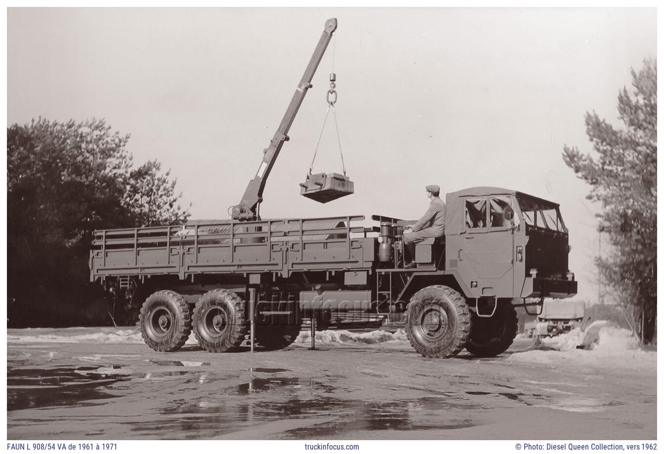 FAUN L 908/54 VA de 1961 à 1971 Photo vers 1962