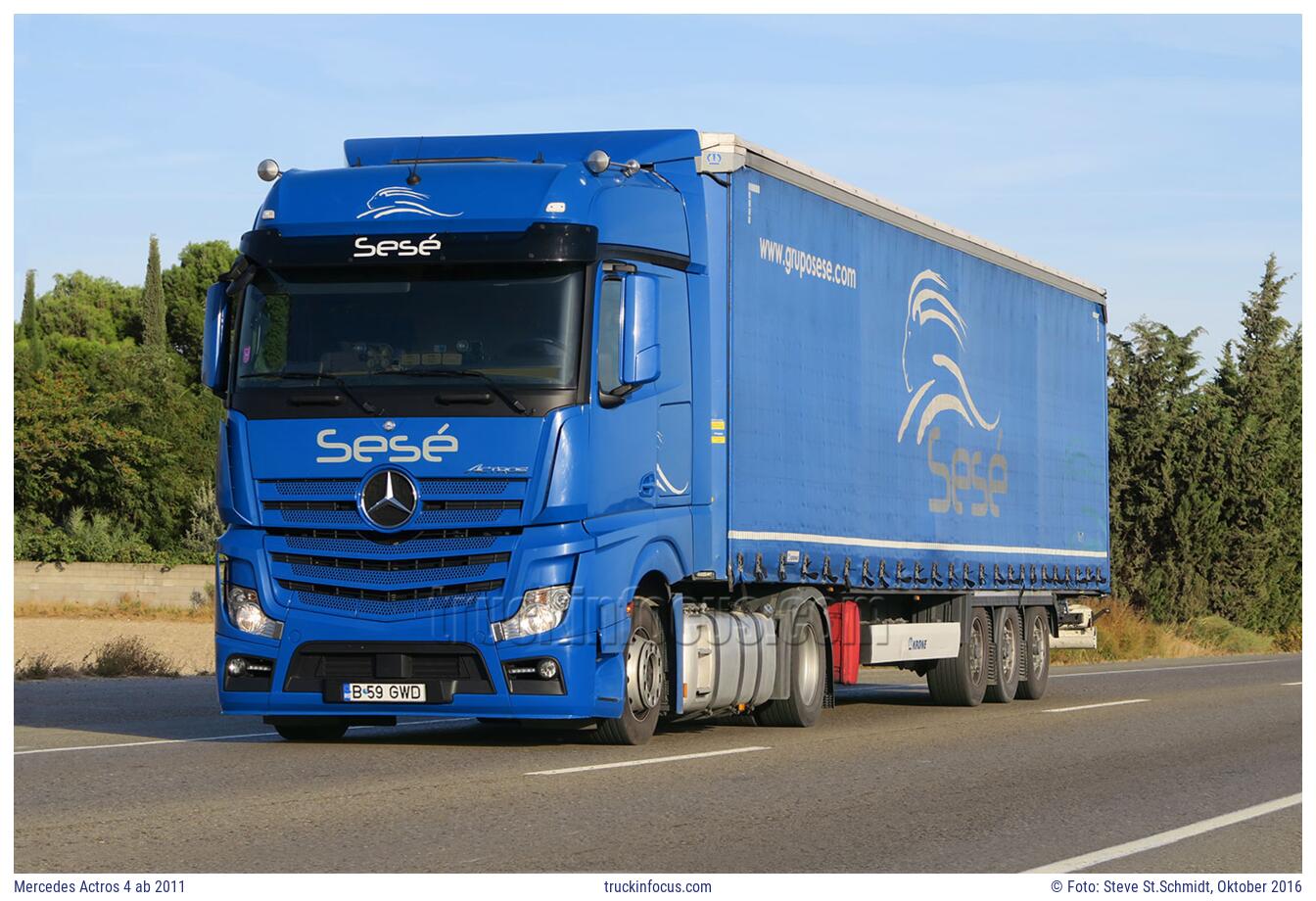 Mercedes Actros 4 ab 2011 Foto Oktober 2016