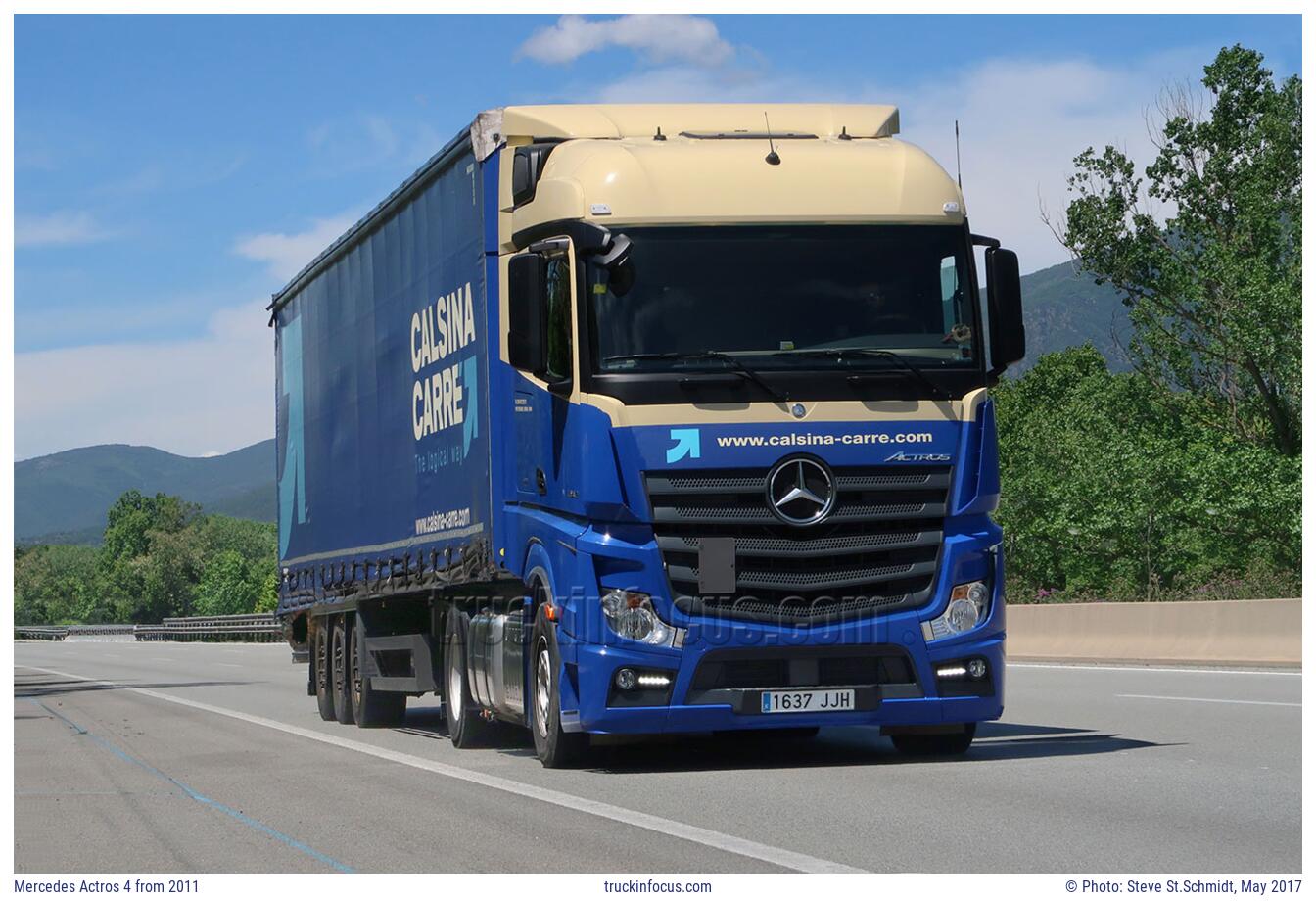 Mercedes Actros 4 from 2011 Photo May 2017