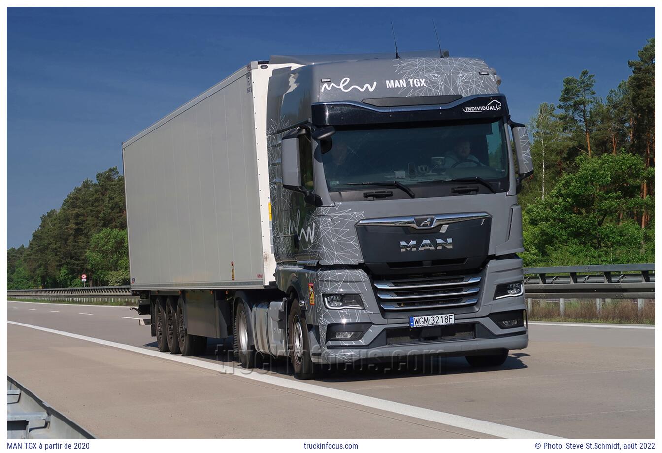 MAN TGX à partir de 2020 Photo août 2022