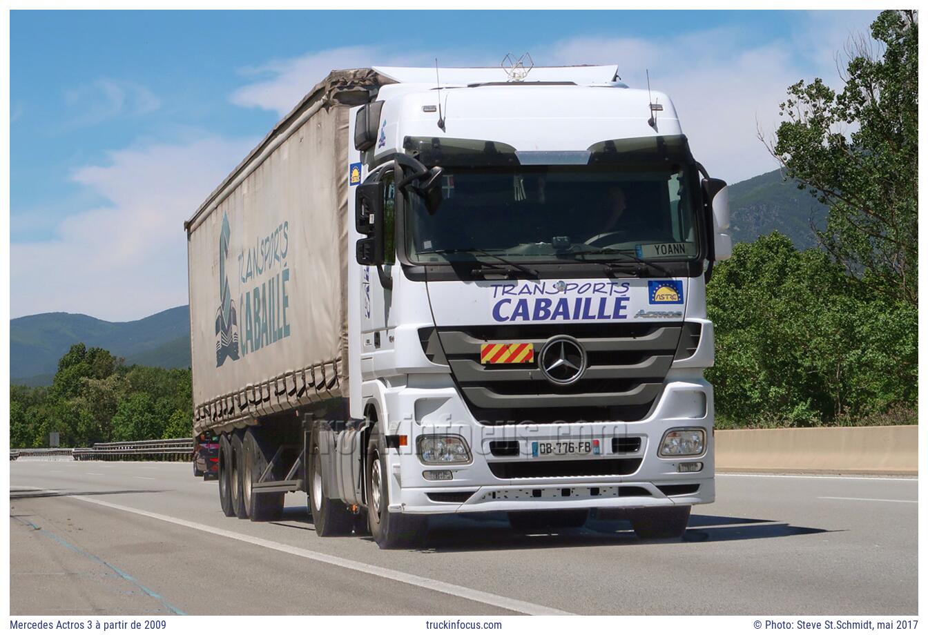Mercedes Actros 3 à partir de 2009 Photo mai 2017